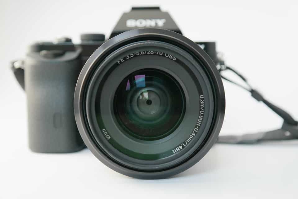 Un obiettivo per fotocamera per Sony