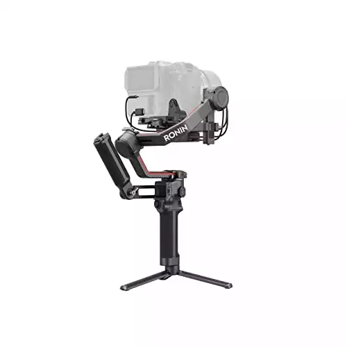 DJI RS 3 Pro Combo, stabilizzatore cardanico a 3 assi per fotocamere DSLR e cinematografiche Canon/Sony/Panasonic/Nikon/Fujifilm/BMPCC, blocchi automatici dell'asse, bracci in fibra di carbonio, include trasmettitore di immagini Ronin e altro