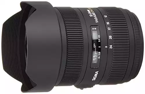 Sigma 12-24mm f/4.5-5.6 AF II DG HSM 镜头，适用于索尼数码单反相机